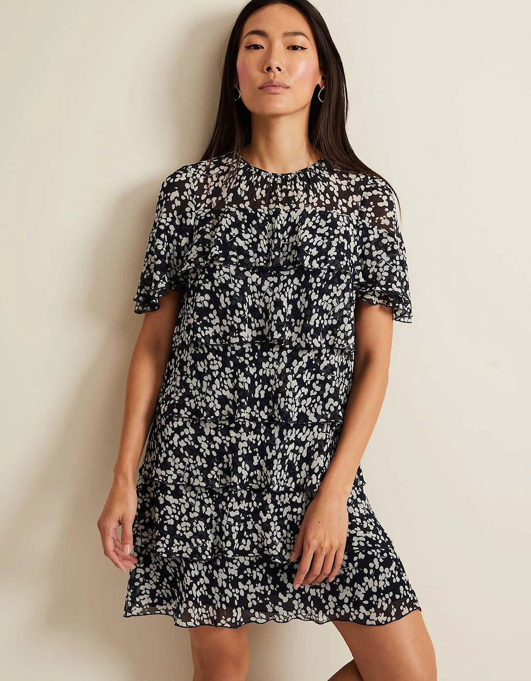 Maeve Floral Tiered Shift Dress, 9 of 8