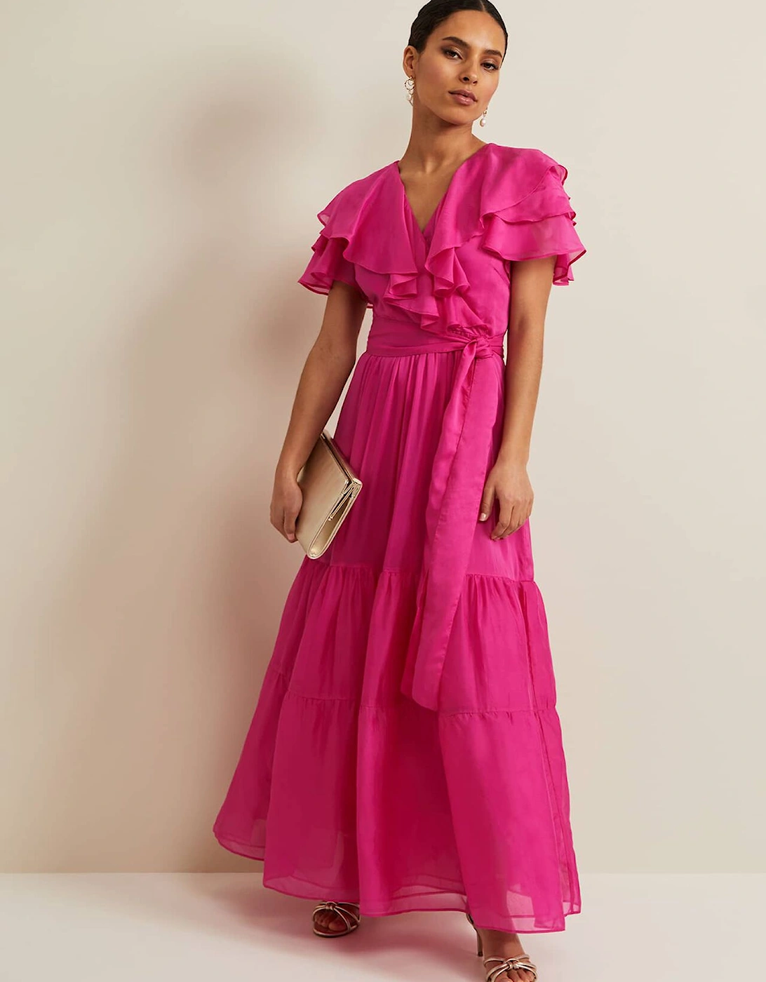 Petite Mabelle Organza Maxi Dress, 2 of 1