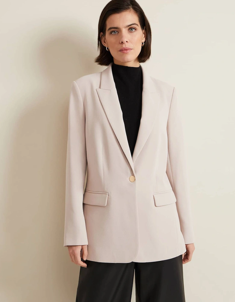 Elandra Pink Tux Blazer