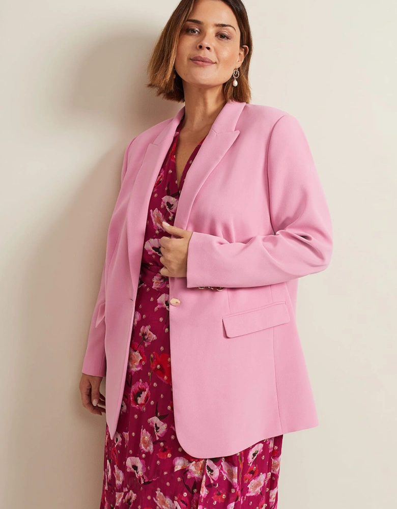 Elandra Pink Tux Blazer