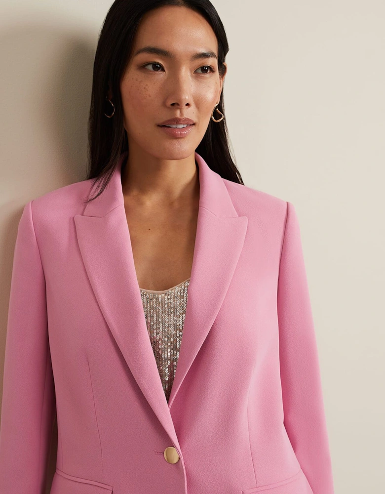 Elandra Pink Tux Blazer