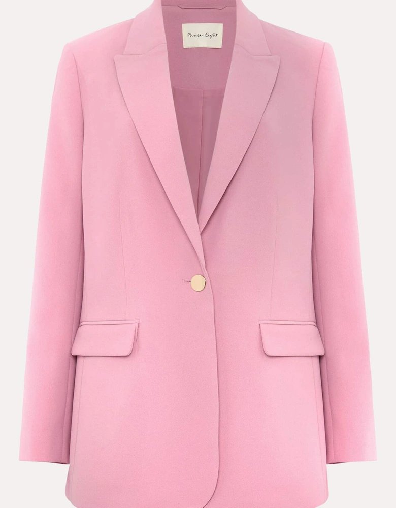 Elandra Pink Tux Blazer