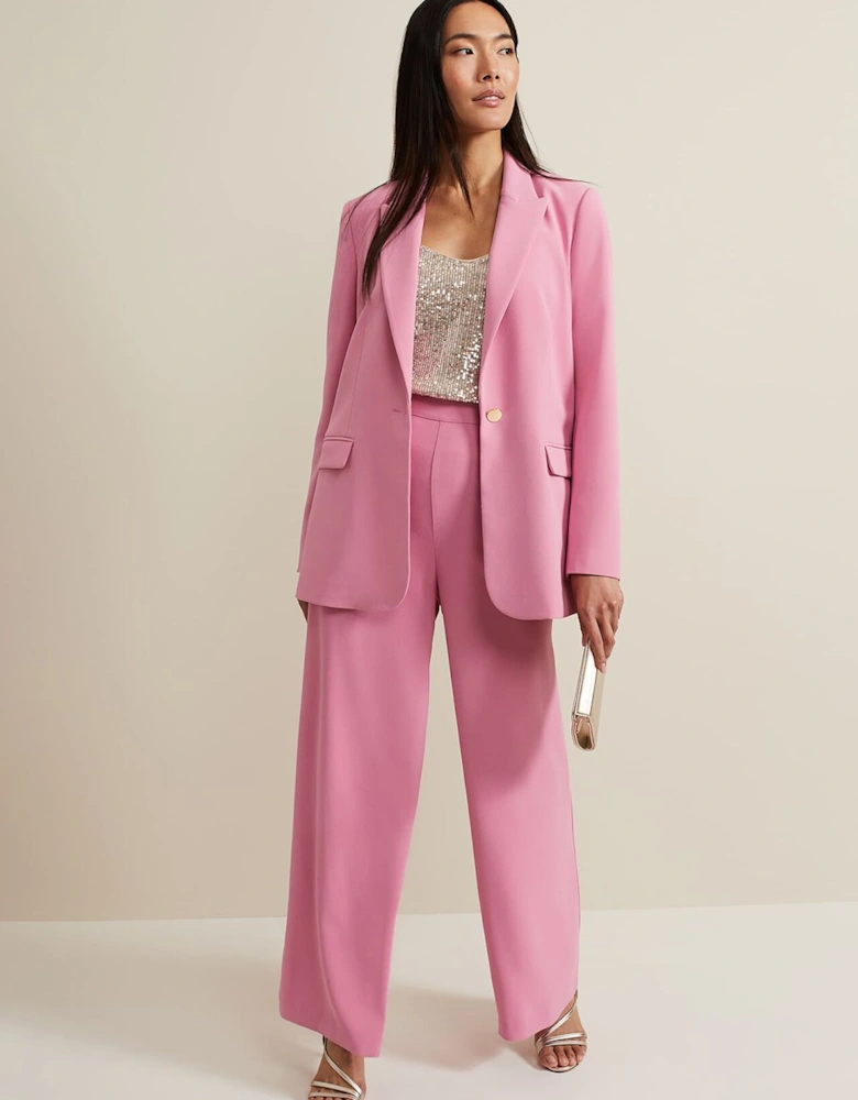 Elandra Pink Tux Blazer