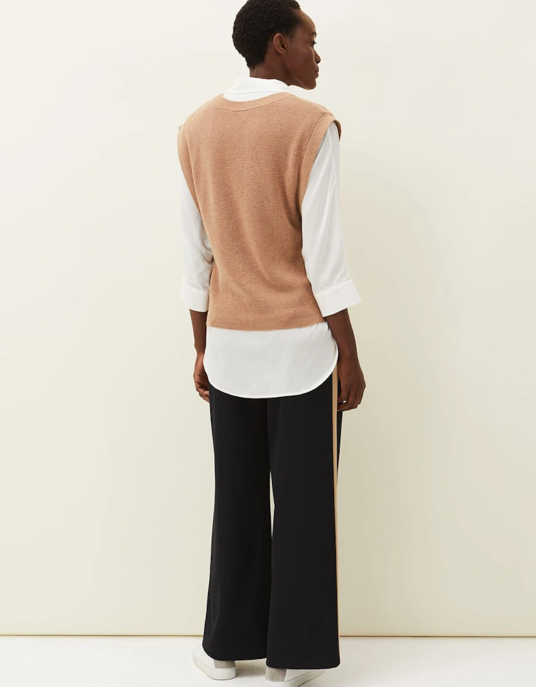 Mae Side Stripe Wide Leg Trouser