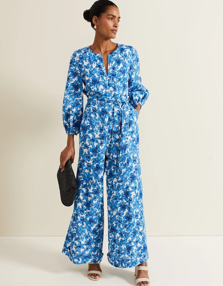 Rosey Floral Zip Jumpsuit