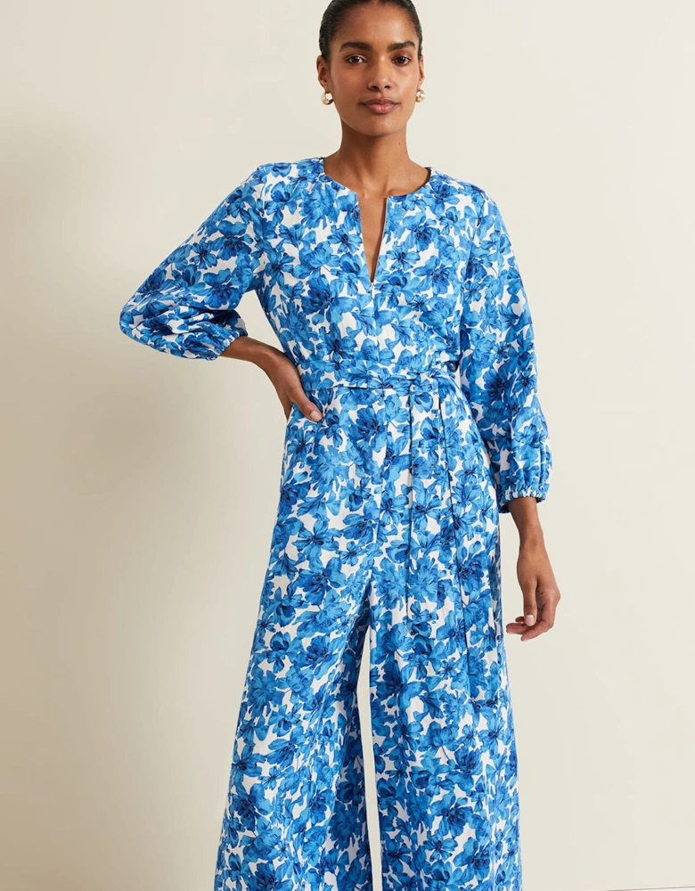 Rosey Floral Zip Jumpsuit