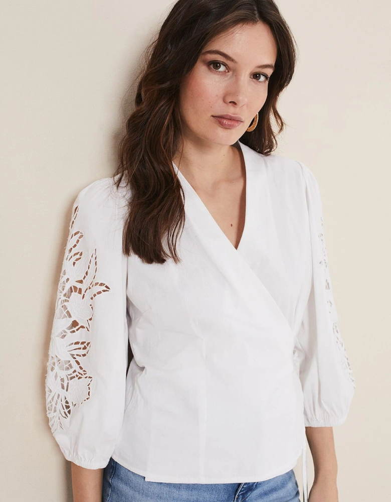 Kacey Broderie Blouse