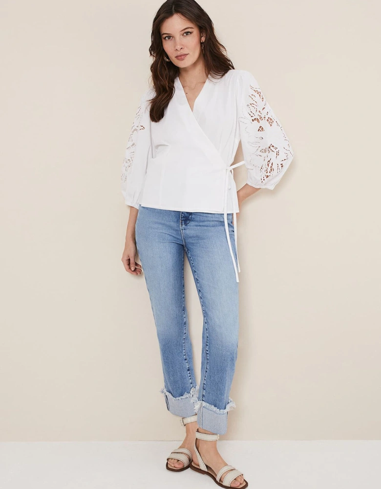 Kacey Broderie Blouse