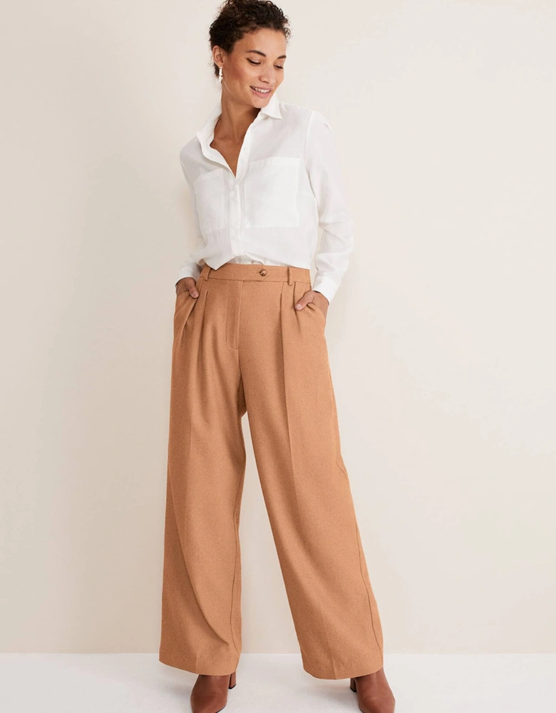 Dola Wide Leg Boucle Trouser