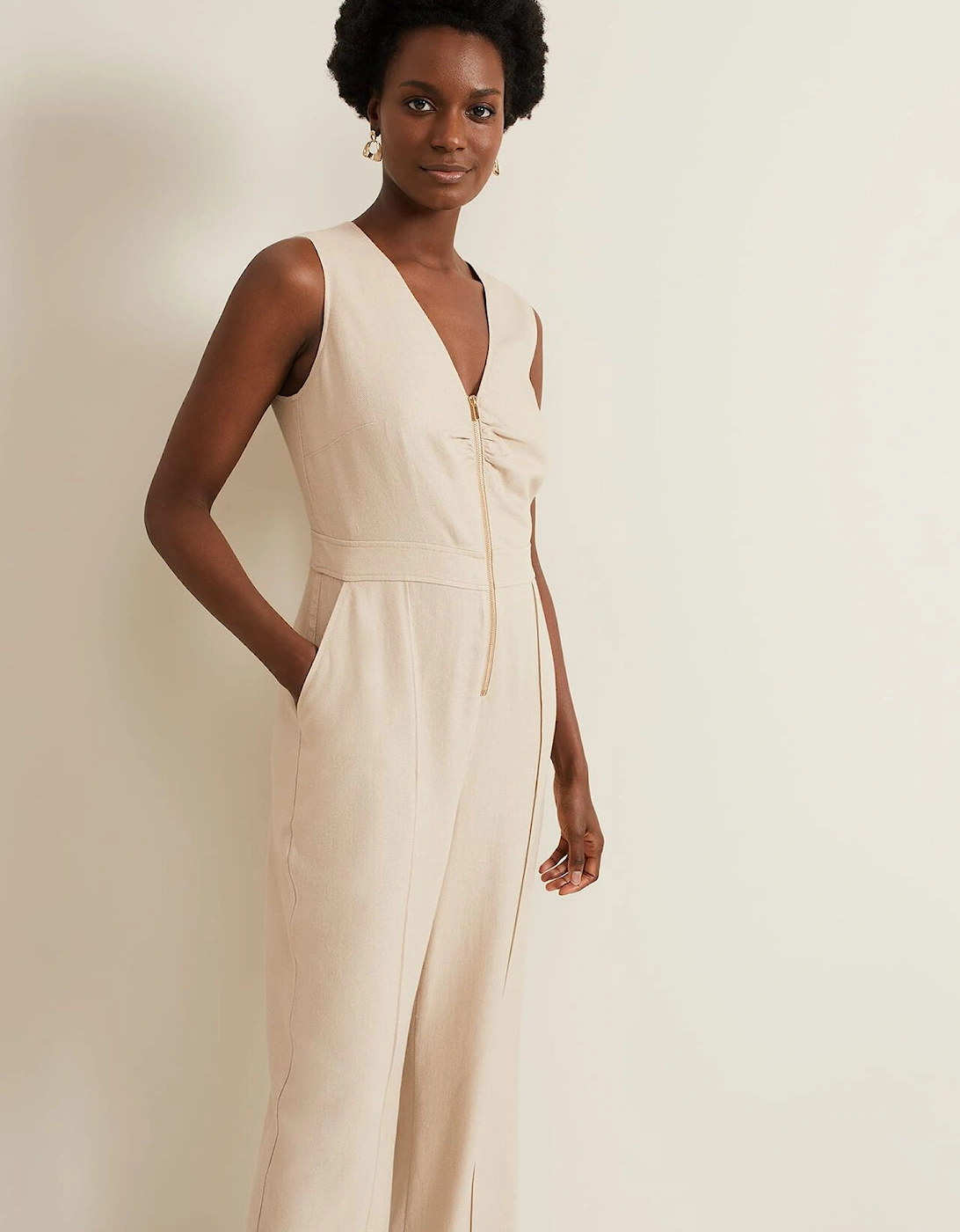 Fraya Zip Front Jumpsuit