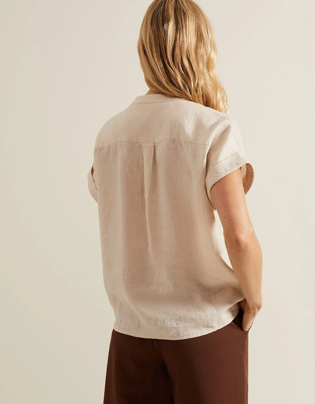 Kelsie Button Through Linen Shirt