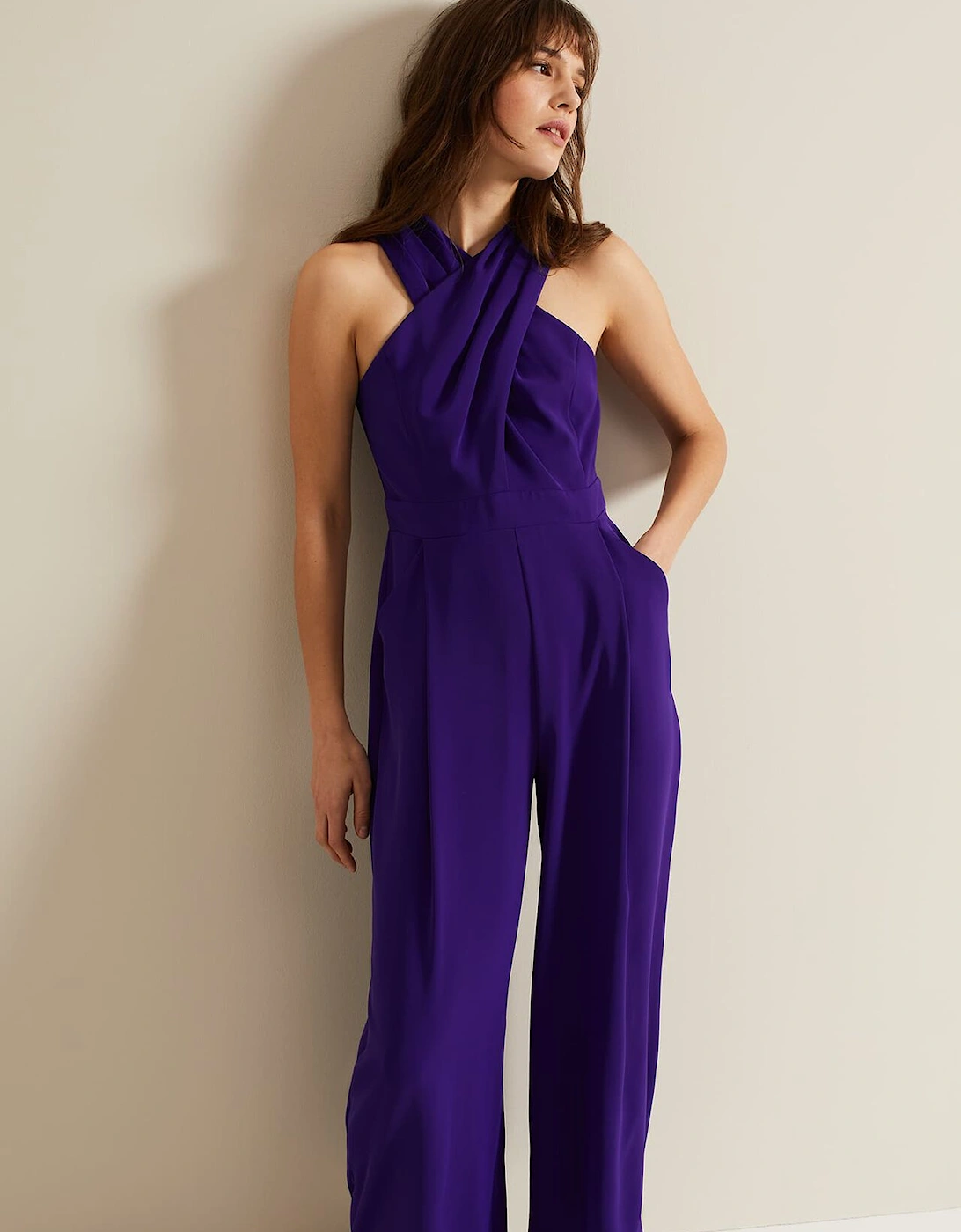 Giorgia Cross Neck Jumpsuit