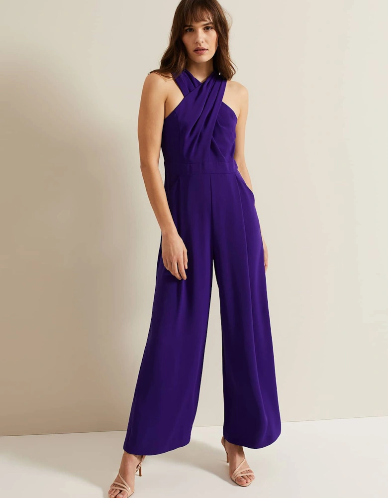 Giorgia Cross Neck Jumpsuit