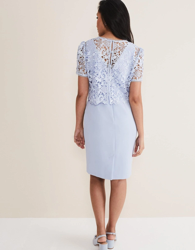 Petite Isabella Lace Midi Dress