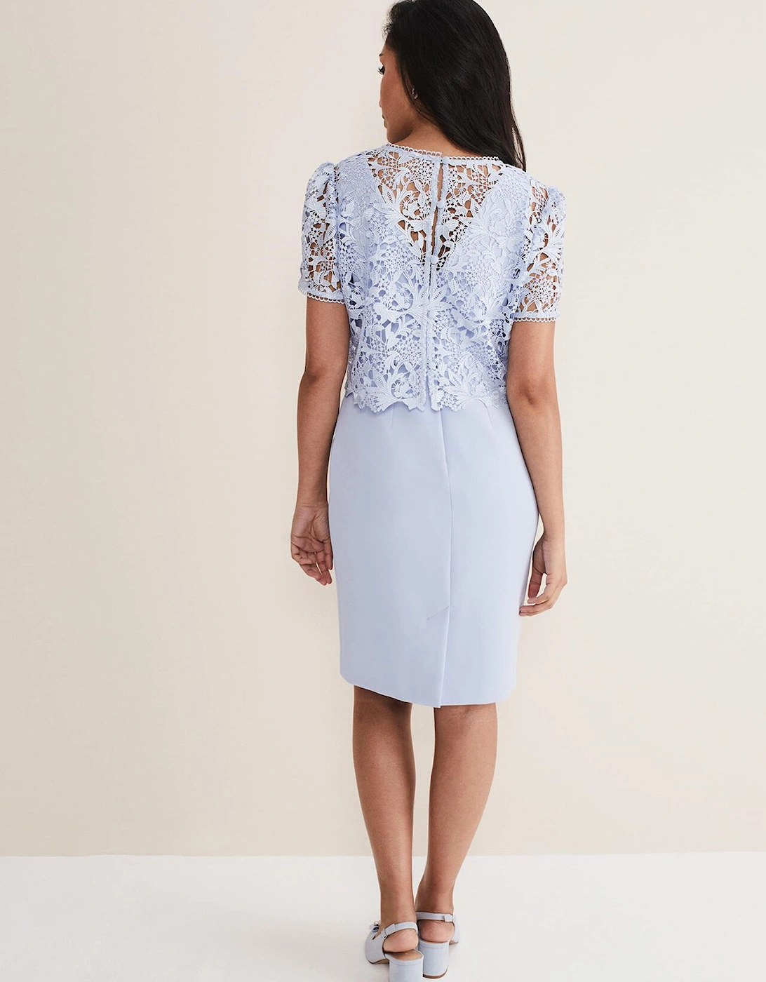 Petite Isabella Lace Midi Dress