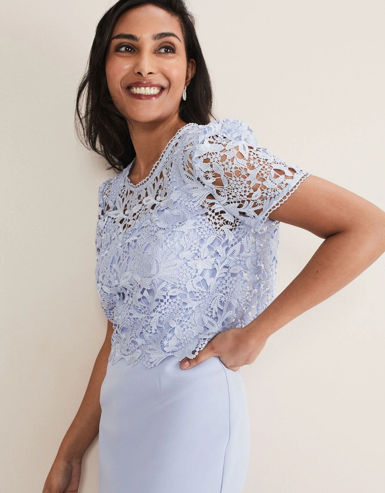 Petite Isabella Lace Midi Dress