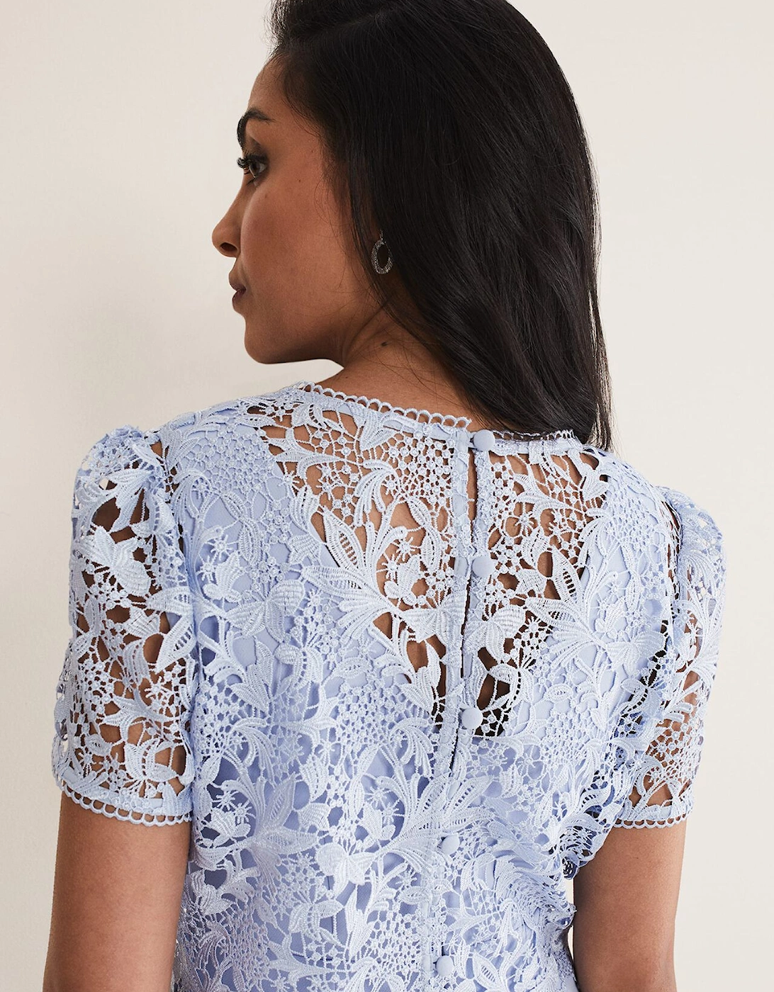 Petite Isabella Lace Midi Dress