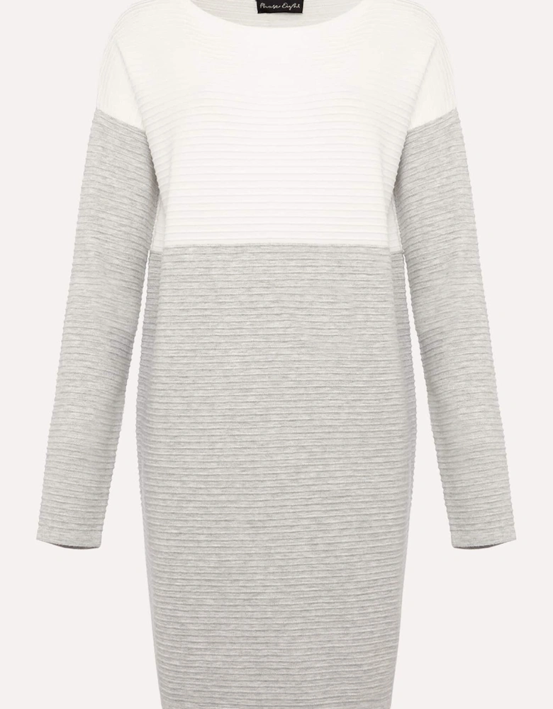 Maria Ribbed Colourblock Jumper Dress