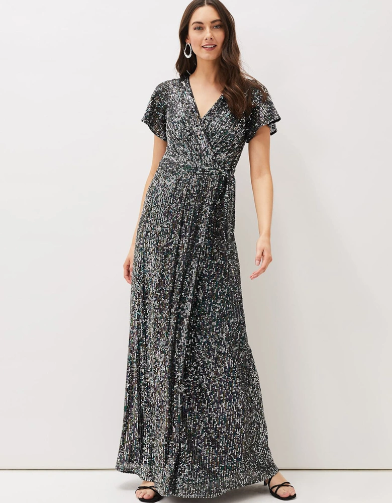 Amily Sequin Maxi Dress