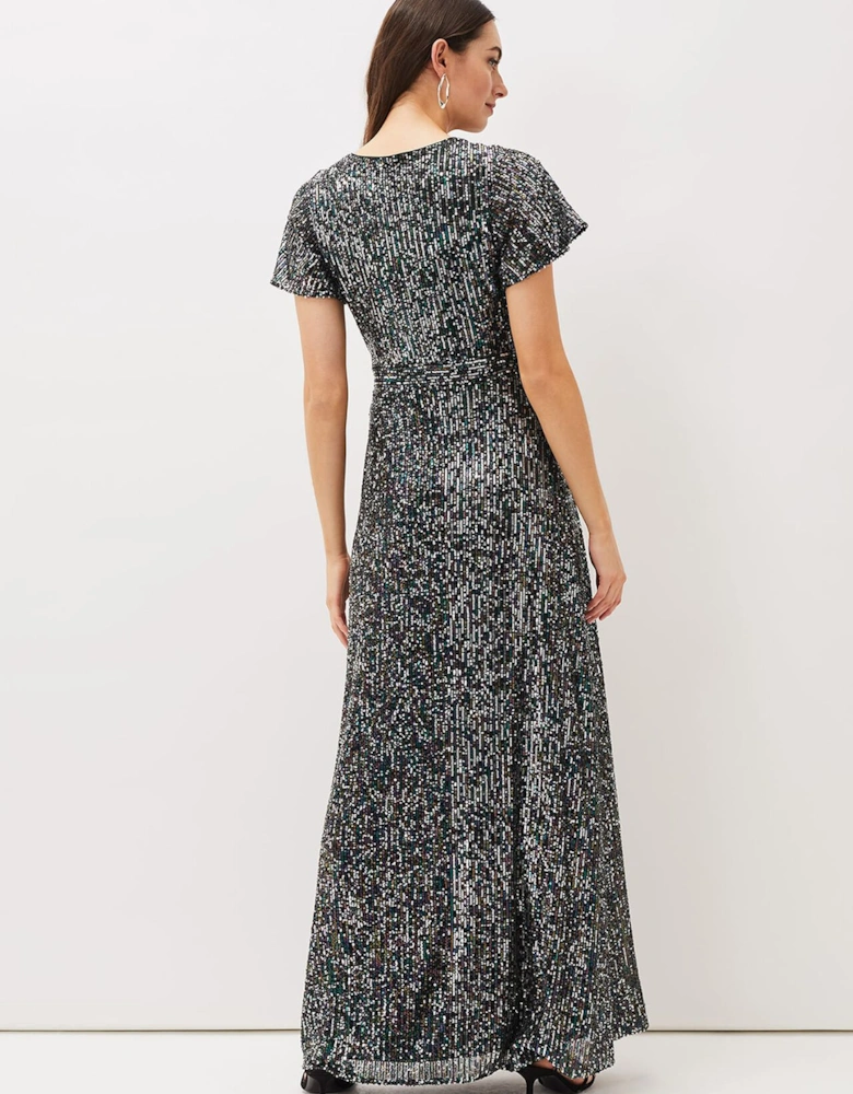 Amily Sequin Maxi Dress