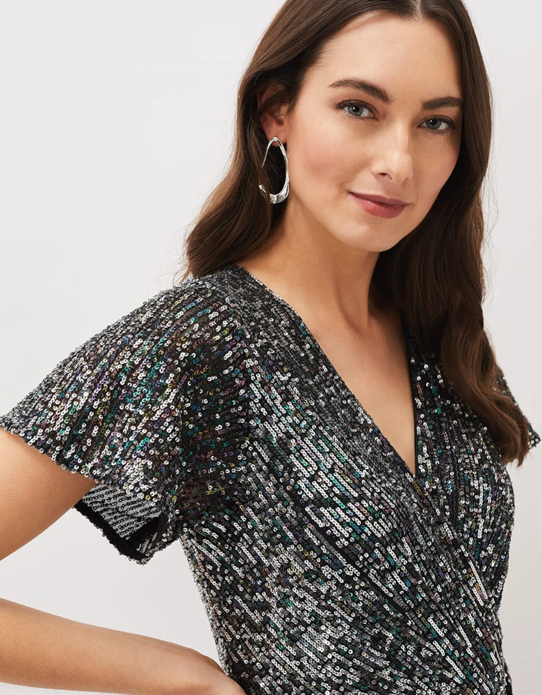 Amily Sequin Maxi Dress