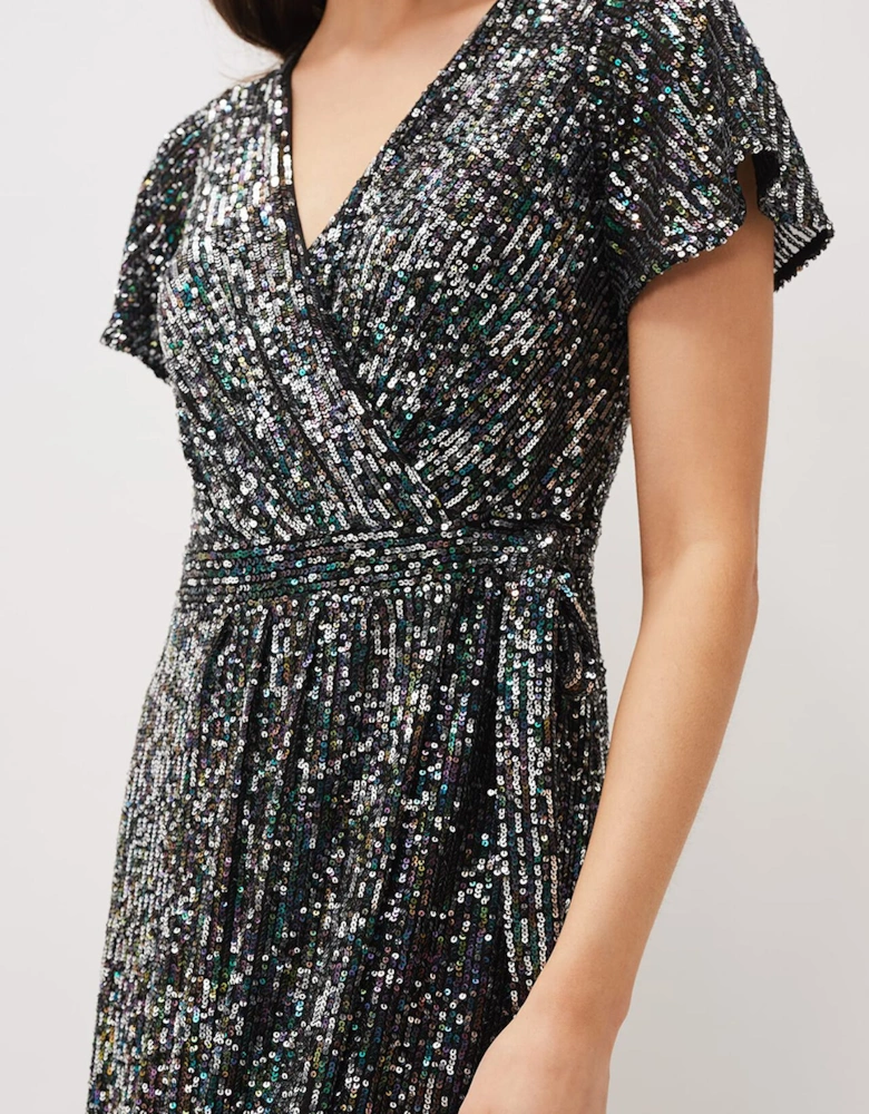 Amily Sequin Maxi Dress