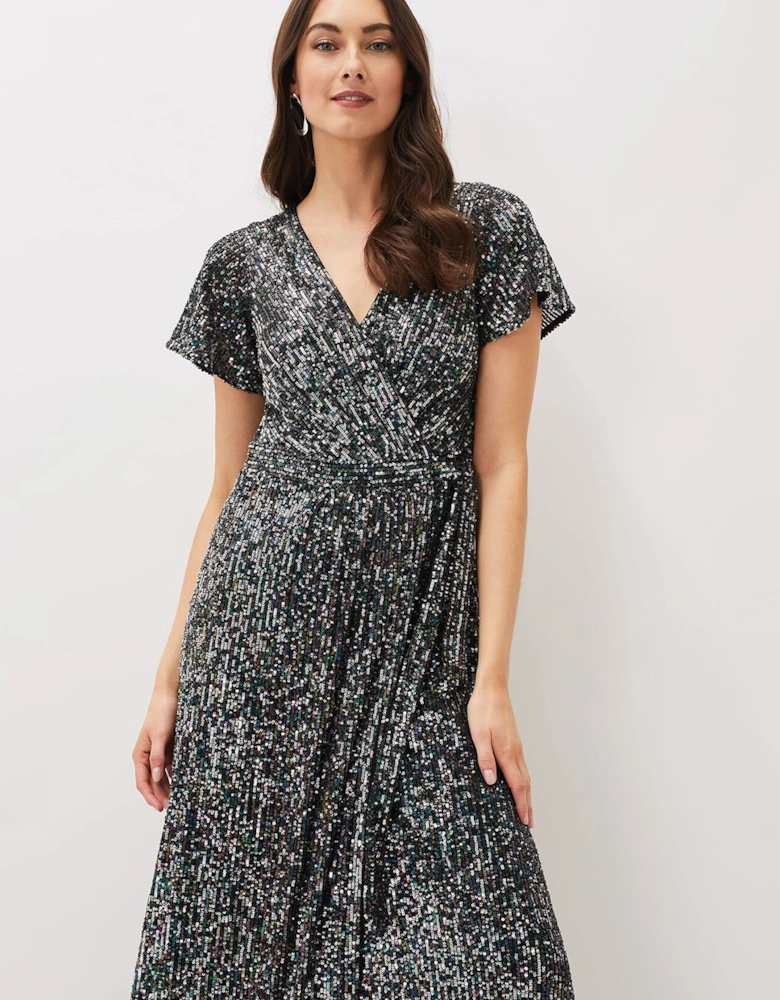 Amily Sequin Maxi Dress