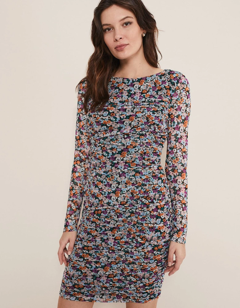 Serena Jersey Floral Midi Dress