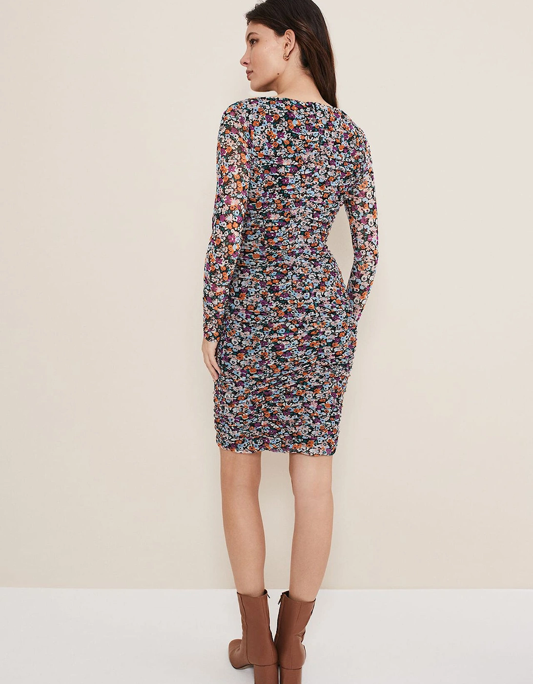 Serena Jersey Floral Midi Dress