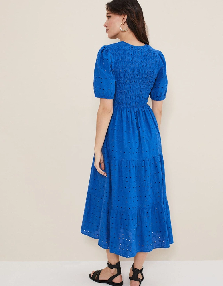 Gretta Broderie Midi Dress