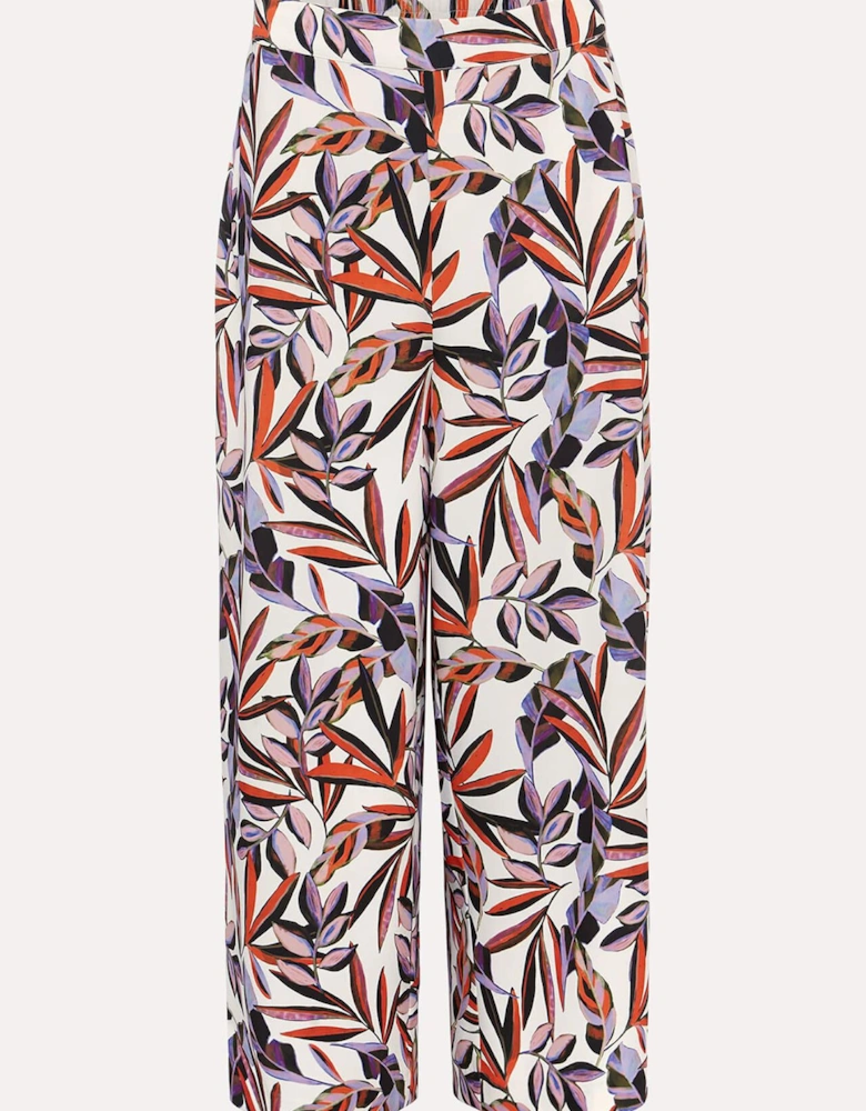 Lois Leaf Print Culottes