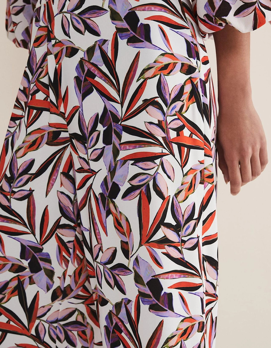 Lois Leaf Print Culottes