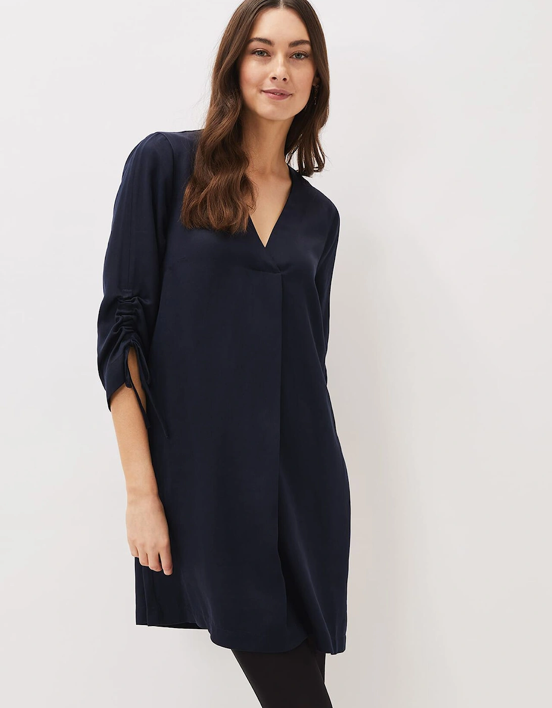 Cieara Tie Detail Sleeve Tunic Dress, 8 of 7