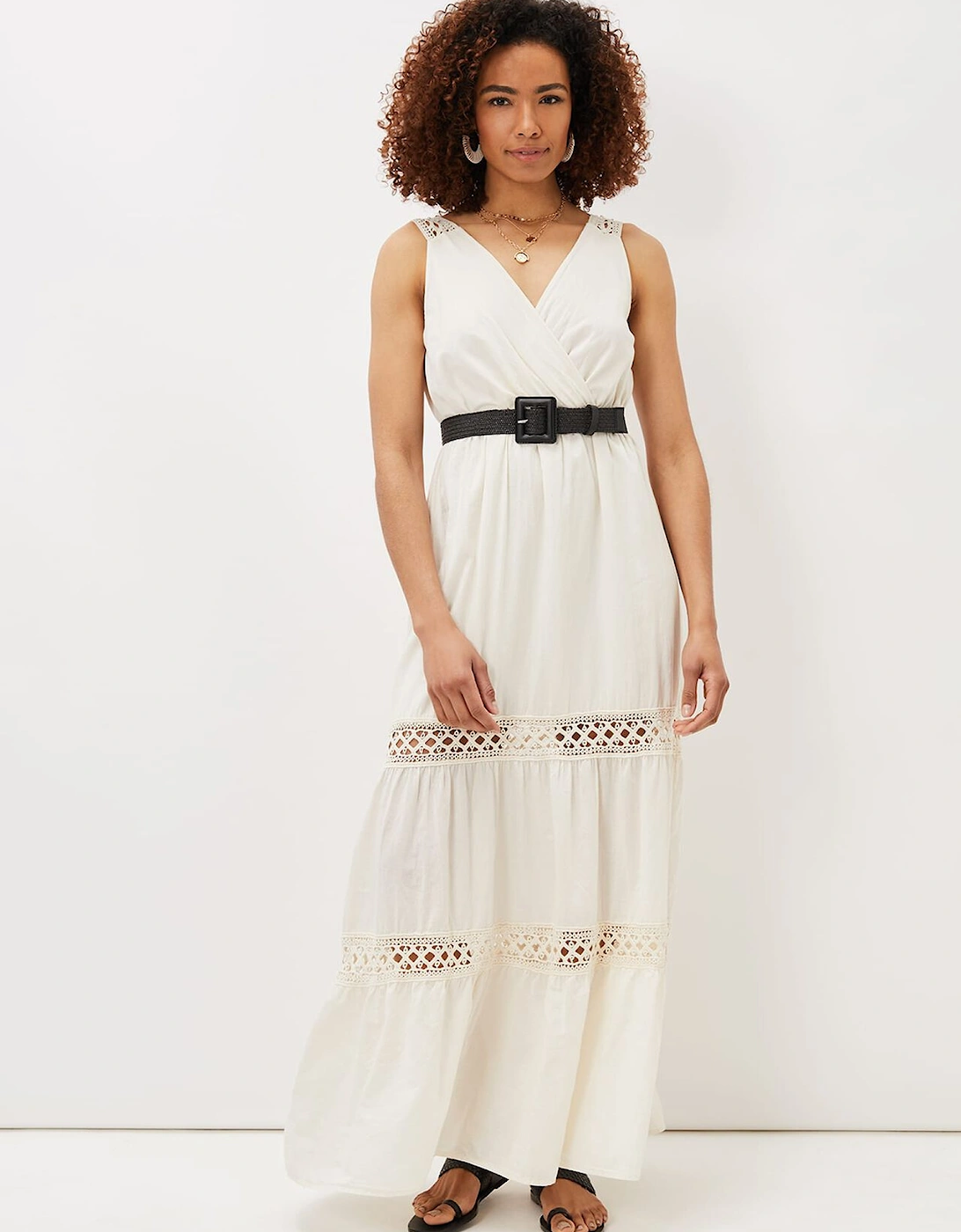 Mai Broderie Lace Maxi Dress