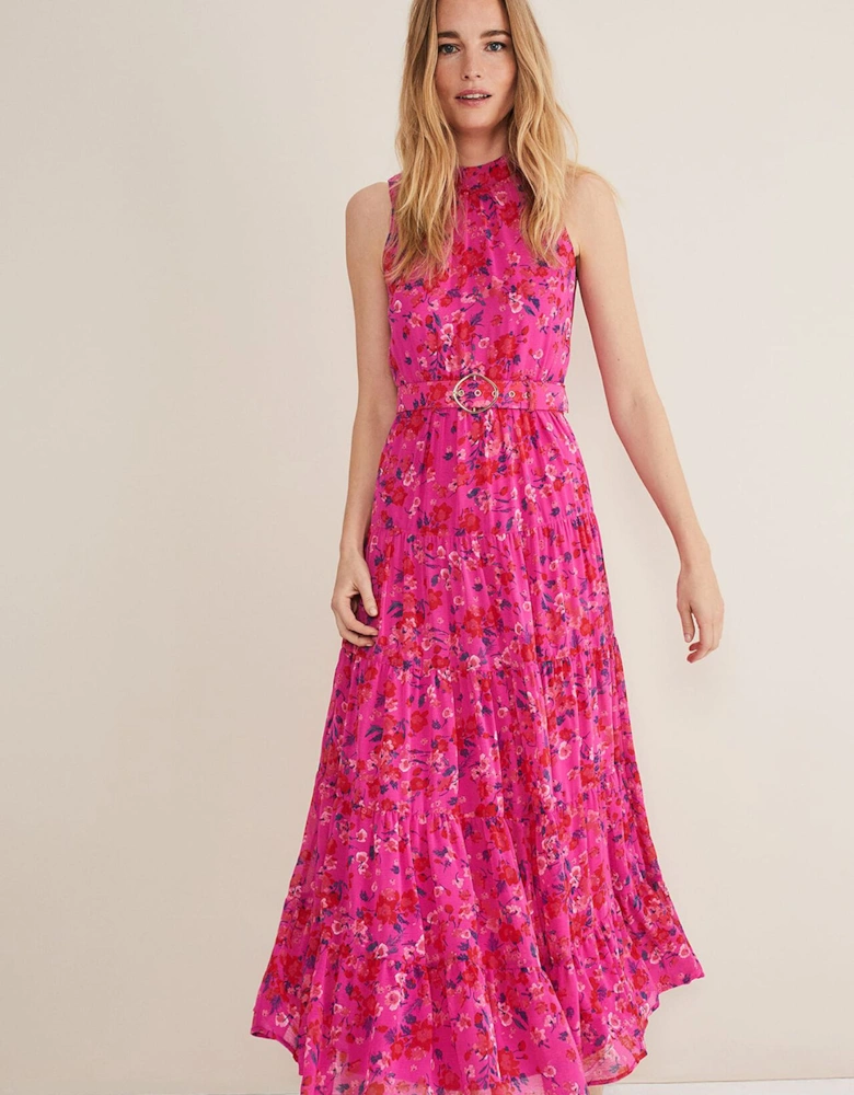 Kara Floral Tiered Maxi Dress