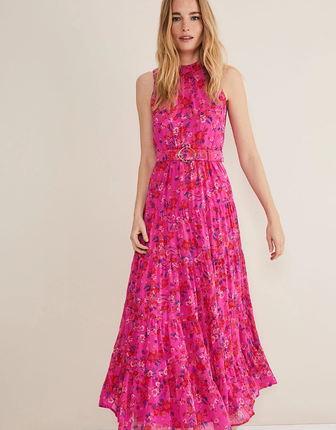 Kara Floral Tiered Maxi Dress