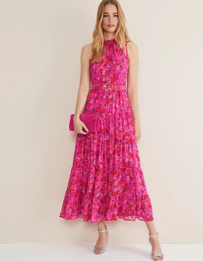 Kara Floral Tiered Maxi Dress