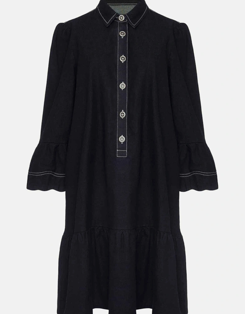 Fleur Denim Shift Dress