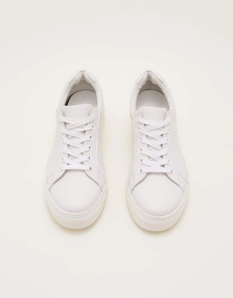 White Leather Trainers