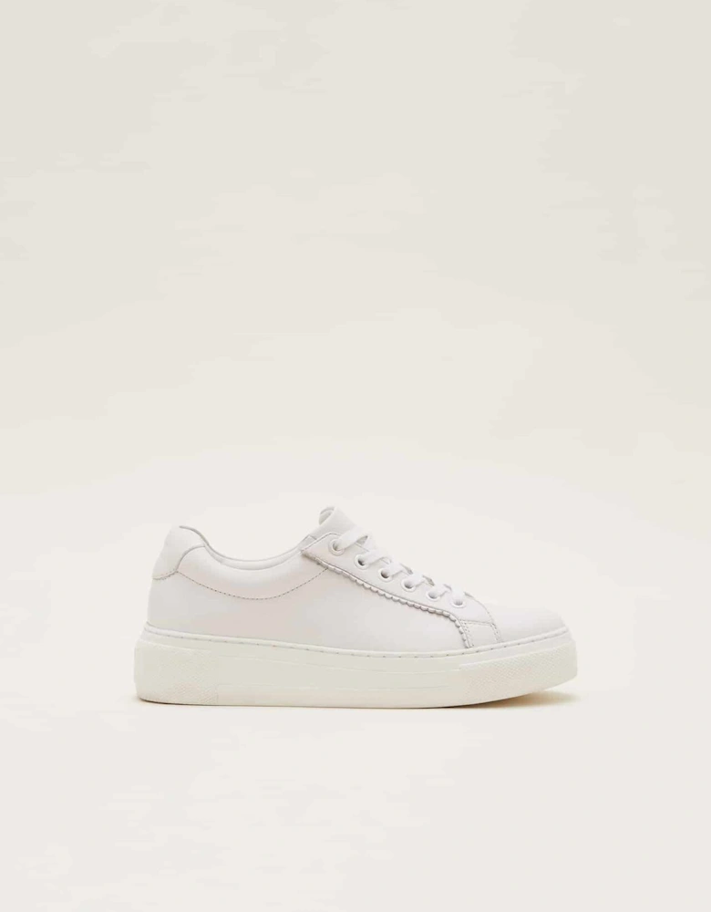 White Leather Trainers