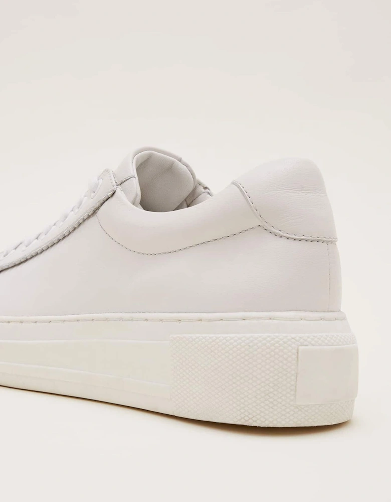 White Leather Trainers