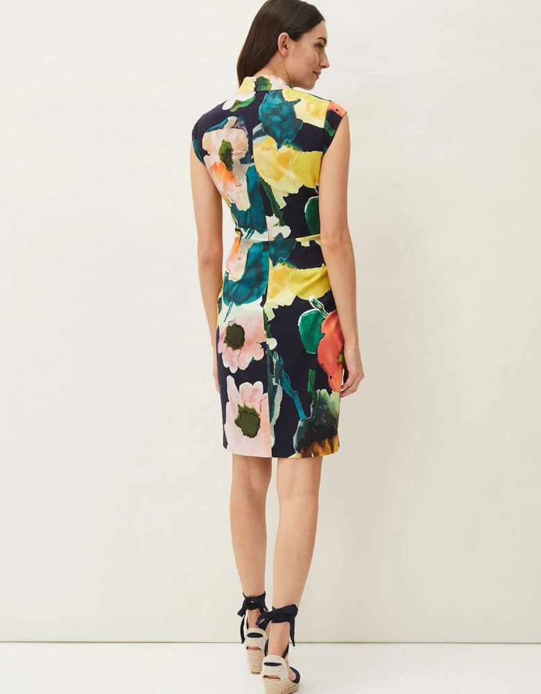 Mila Floral Fitted Dress