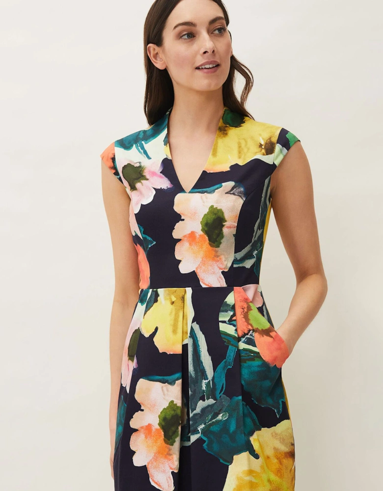 Mila Floral Fitted Dress