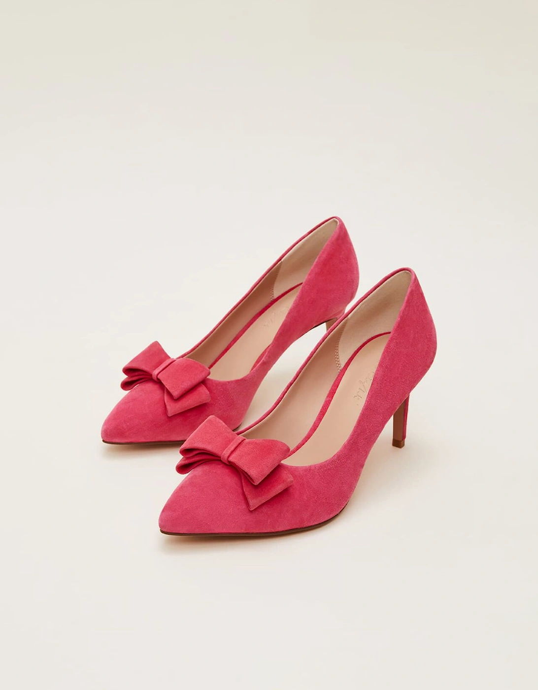 Suede Bow Front Court Shoe