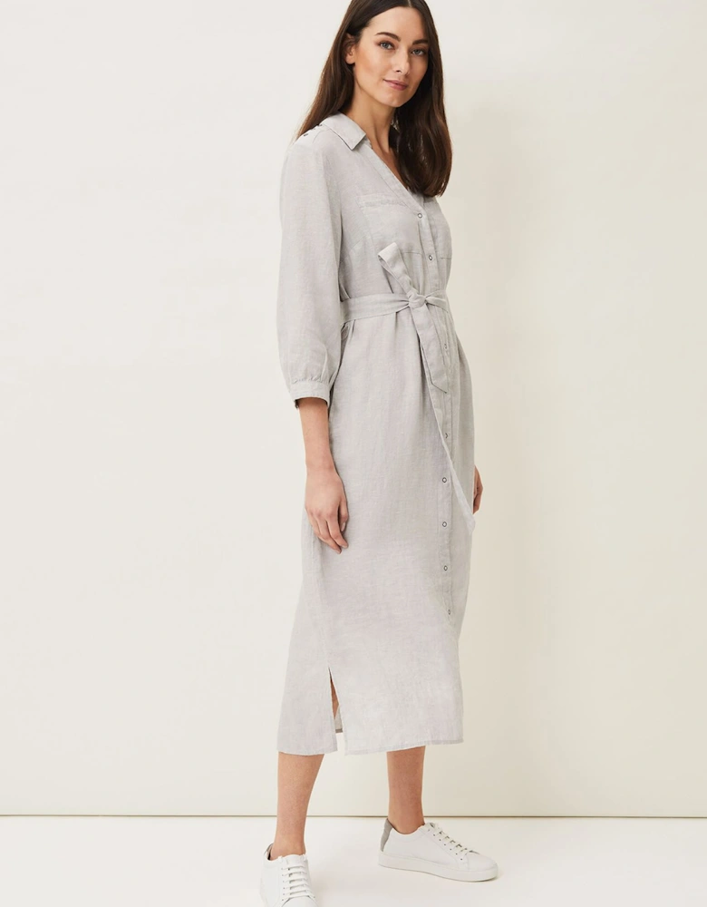 Harlyn Linen Shirt Dress