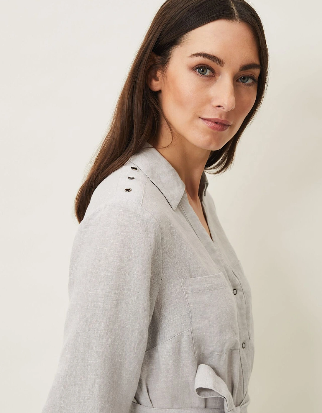 Harlyn Linen Shirt Dress