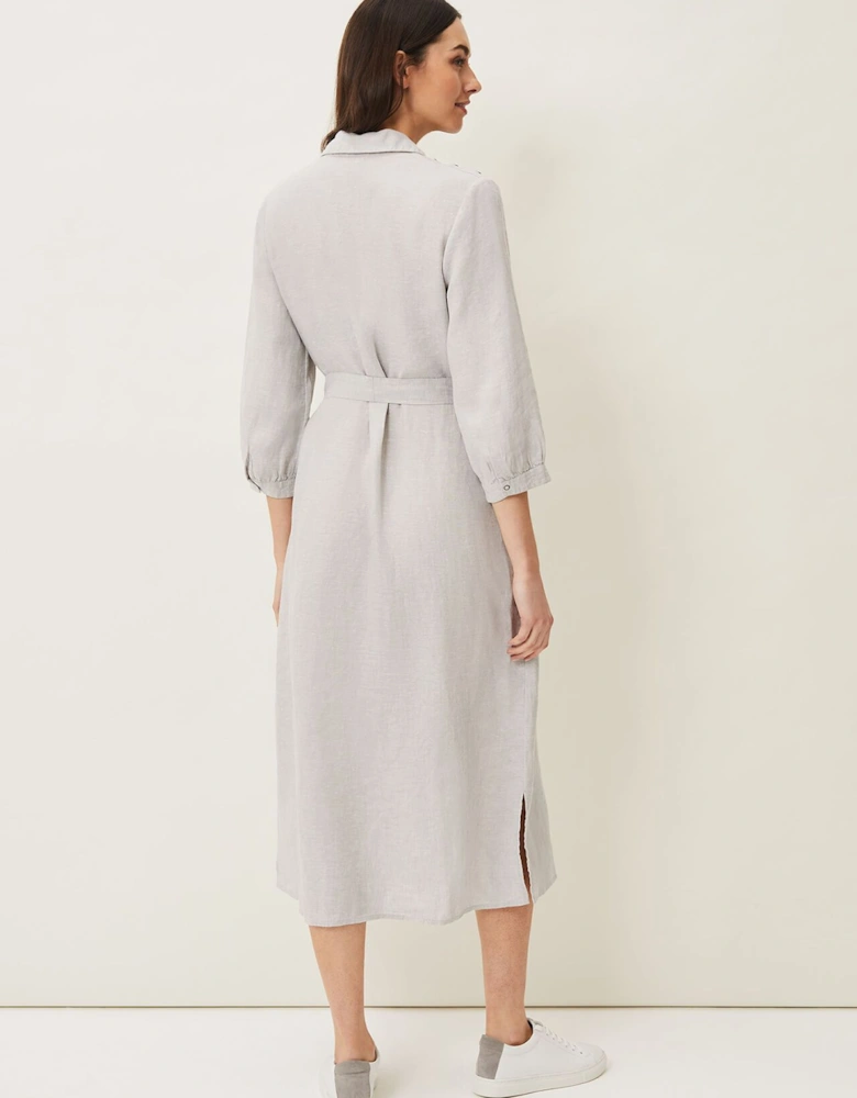 Harlyn Linen Shirt Dress