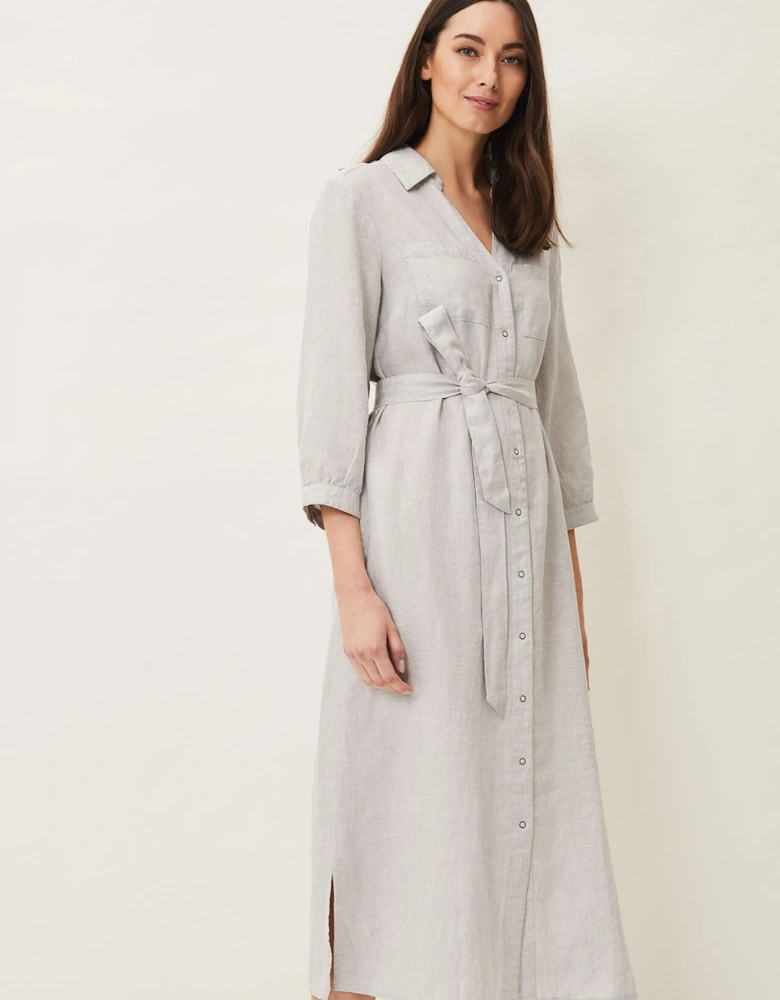 Harlyn Linen Shirt Dress