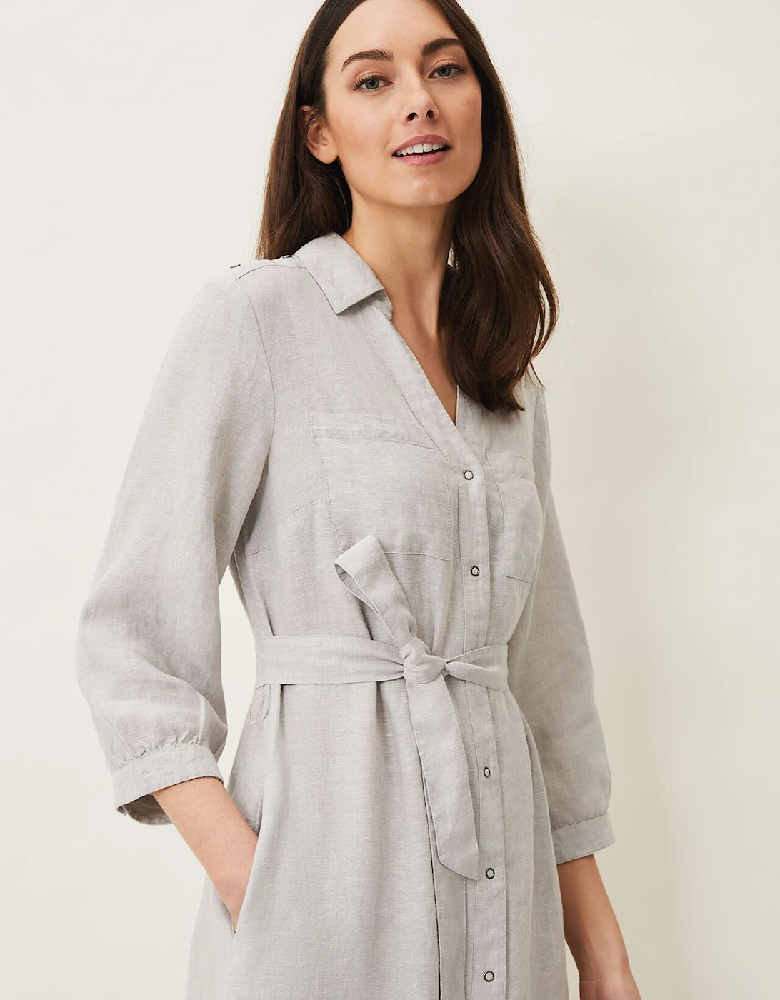 Harlyn Linen Shirt Dress