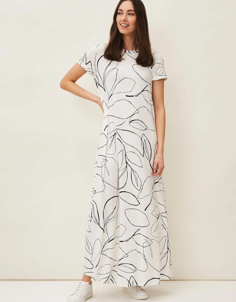 Fifi Floral T-Shirt Maxi Dress